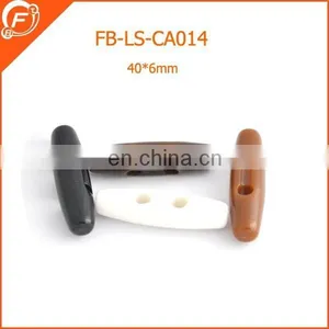 Plastic Acrylic Horn Toggle Button for Coat Garments thumbnail-1