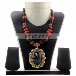 Indian Banjara Beded Necklace- Fashion Costume Jewellery Set thumbnail-2
