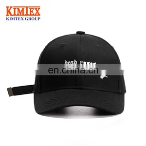 Cheap Fashion Custom Promotional Cotton Black And White Baseball Cap thumbnail-2
