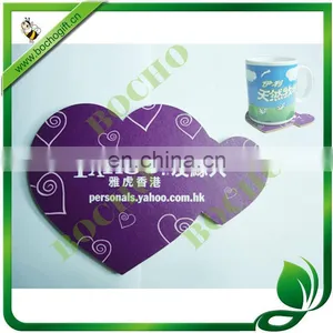 Purple Heart Shape Cork Coasters thumbnail-1