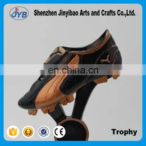 Creative Resin Gold and Black Color Gym Shoes Trophy thumbnail-2