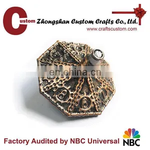 Custom Enamel Painted Logo Soft Corner 6 Side Dice thumbnail-6