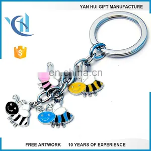 Multicolor Metal Charming Crystal Zodiac Charms Keychain thumbnail-6