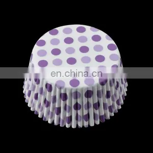 Paper Cupcake Cups Purple Dot Baking Cups thumbnail-1