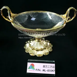 Gold Glass Tray thumbnail-1