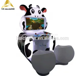 Indoor Amusement Coin Pusher Attractive Lovely Cow Kids Arcade Game Machine thumbnail-2