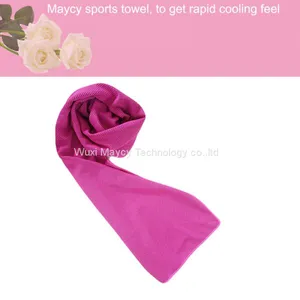 Microfiber Poly Sports Cooling Ice Chilly Towel, Marathon Running Camping Yoga Travel Towel thumbnail-3