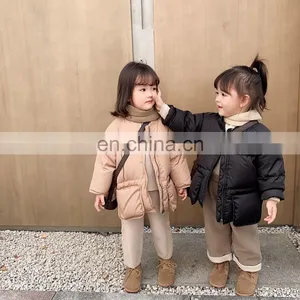 Hot Selling High Quality Kids Down Coats Black Fashion Wholesale Baby Girls Winter Clothes thumbnail-6