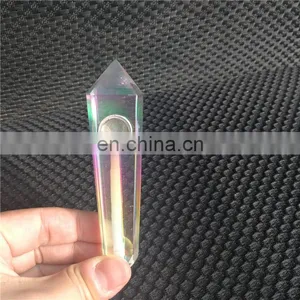 HQP-XJ20 HongQiang Smoking Accessories Natural Crystal Smoking Weed Engraved Logo Pipe Weed Smoking Pipes thumbnail-2
