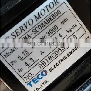 Teco 750w AC Servo Motor JSMA-SC08ABKB00+JSDEP 20A With Brake thumbnail-4