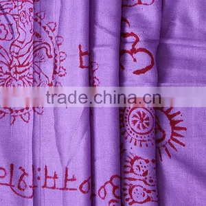 Stole Om Print Yoga Hindu Spiritual Rayon Dupatta Scarf Scarves Wholesale Amazon FBA Suplier thumbnail-6