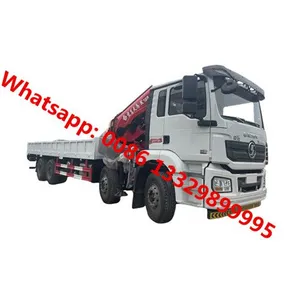Customized SHACMAN Brand 8*4 LHD 14T Knuckle Crane Boom Mounted on Cargo Truck for Sale thumbnail-1