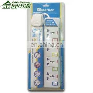Yiwu 13A Power Socket 3M 4 Gang Lead Cords Universal Power Extension Socket thumbnail-5