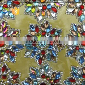 Multicolor Flower Shape Glass Stone Sheet thumbnail-1