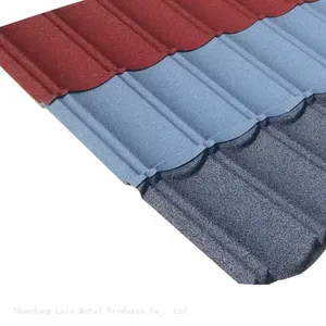 China Factory Outlet 1300MM*420MM Thickness Galvalume Color Stone Coated Metal Roof Sheets thumbnail-5