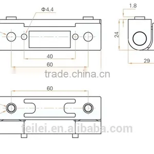 High Quality Zinc Plated Metal Zinc Alloy Industric Hinge thumbnail-6