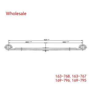 163-768, 163-767, 169-796, 169-795 Light Duty Vehicle Front Axle Wheel Parabolic Spring Arm Wholesale For IVECO thumbnail-1
