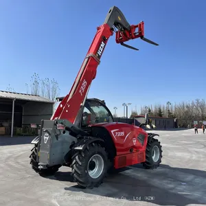 China Famous Brand Crane HZM7035T 3ton Telescopic Arm Telehandler With Hydrostatic System thumbnail-1