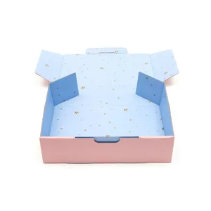 Custom Pink Logo Printing Corrugated Gift Mailer Box Special Design Cost Saving Mailer Box thumbnail-3