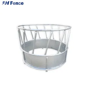 Wild Deer Feeder for Cow Sheep Creep Feeder Kit Deer Hay Net Round Bale Green Slow Feeder 6' X 6' thumbnail-4