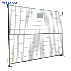 Temporary Fence Panels With Plastic Feet for Secure Construction Sites thumbnail-4
