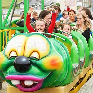 Outdoor Family Ride Caterpillar Roller Coaster Custom Mini Worm Coaster for Sale thumbnail-1