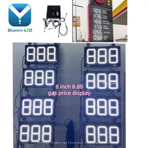 Free Shipping Large LED Display With Remote Control 888.88 Format for Gas Station Price Signs thumbnail-3