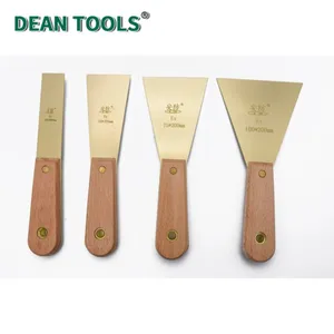 Non Sparking Al-cu Be-cu Putty Knife With Wooden Handle thumbnail-1