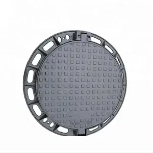 Jingdong B125 D400 D600 En124 Ductile Iron Cast Iron Manhole Cover Black Durable Road Safety Customized Size thumbnail-6