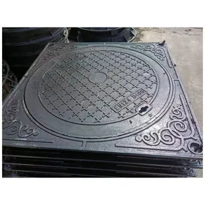 Certified Ductile Iron Jingdong Brand Black Customized Size Durable Manhole Cover for Highway Pedestrian Zones Storm Drain thumbnail-6