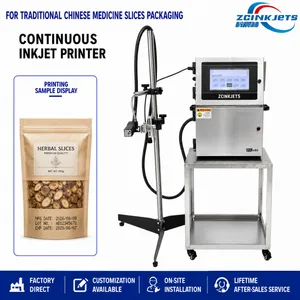 CIJ Coding Machine for Herbal Drink Bottles Product Code Traceability Information and Manufacturing Marking thumbnail-1