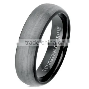 Mens Womens Tungsten Carbide Ring Brushed Wedding Band Engagement thumbnail-1