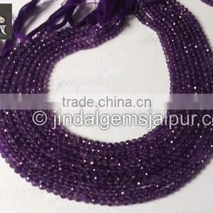 Wholesale African Amethyst Faceted Round Beads 4 MM thumbnail-1