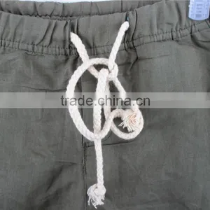Lady Fashion and Cheap Cotton/linen Apparel Stock Shorts thumbnail-2