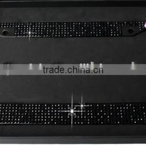 Rhinestone Bling Girls License Plate Frames Crystals With Bow thumbnail-1