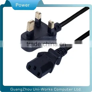 Samll UK Computer ac Power Cable thumbnail-1