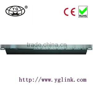 19"1U German Type Power Distribution Unit 6ways German Type PDU Cabinet Rack PDU With Surge Protection thumbnail-1