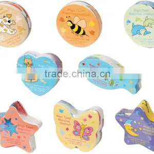 100% Cotton Various Shapes Compressed Towels Magic Towel, Promotion Towel Quality Choice thumbnail-1