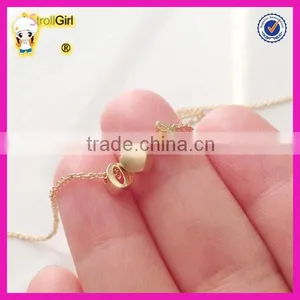 Personalized Initial Necklace Wholesale Letter With Heart Inside Gold Plating Neckalces thumbnail-3