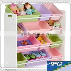 Kids Natural and Primary Toy Organizer and Storage Bins thumbnail-1