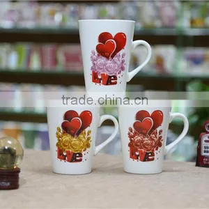 Hunan V-shape White Sublimation Coffee Mug thumbnail-6