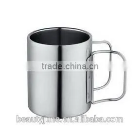 Starbucks Stainless Steel Coffee Mug Manufacturer Cheap Stainless Steel Coffee Thermal Travel Mug Two Handle Coffee Mug thumbnail-1