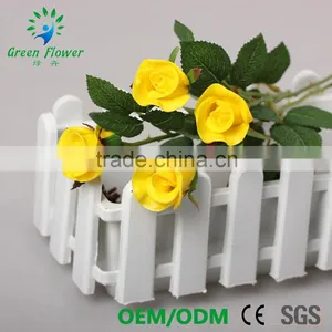 Greenflower 2016 Wholesale Real Touch Latex PU China 40CM Artificial Flowers Rose Half Blooming for Wedding Decoration thumbnail-2