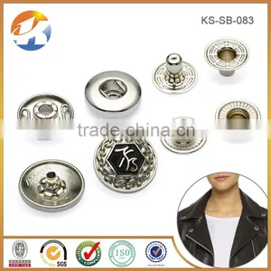 Custom China Cheap Round Shape Engraved Metal Buttons Caps thumbnail-5