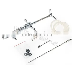 Professional Animal Veterinary Plastic Steel Veterinary Syringes With Dose Nut With High Quality thumbnail-1