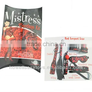Sex Toys Sex Tools Paddle,whip, Eye Mask, Cuffs,collar With Leash -Red Passion Line thumbnail-1