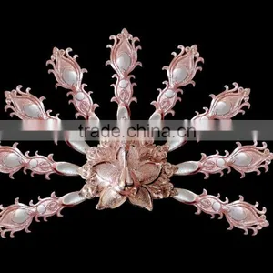 Beautiful Resin Shell Peacock Wall Decor thumbnail-1