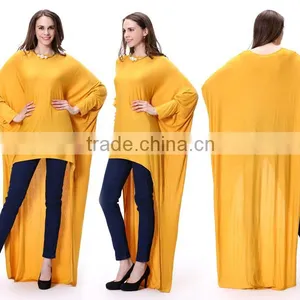 2016 Summer Women Batwing Sleeve Yellow Color Top For Woman thumbnail-5