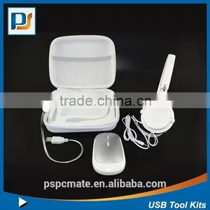 Office Travel Kit With Wireless Mouse / Headphone and USB Light thumbnail-5