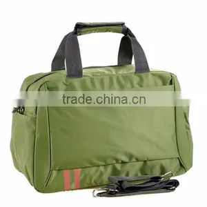 Wholesale High Capacity Solid Color Polyester Travel Sport Tote Bag With Long Strap thumbnail-3